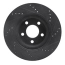 R1 01-11 Ford Ranger (USA/Canada) Front Left Drilled & Slotted Black Brake Rotor
