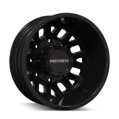 Mayhem 8107D Cogent Dually 17x6.5 / 8x210 BP / -142mm Offset / 154.2mm Hub Gloss Black Wheel