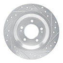 R1 21-25 Hyundai Tucson Front & Rear Drilled & Slotted Silver Brake Rotor Set