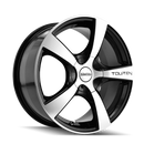 Touren 3190 TR9 16x7 / 5x110/115 BP / 42mm Offset / 72.62mm Hub Gloss Black Machined Wheel
