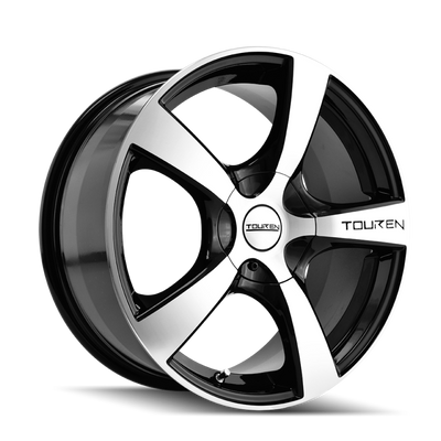 Touren 3190 TR9 16x7 / 5x112/120 BP / 42mm Offset / 72.62mm Hub Gloss Black Machined Wheel
