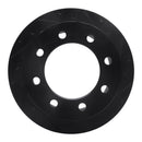 R1 01-10 Chevrolet Express 3500 Rear Right Drilled & Slotted Black Brake Rotor