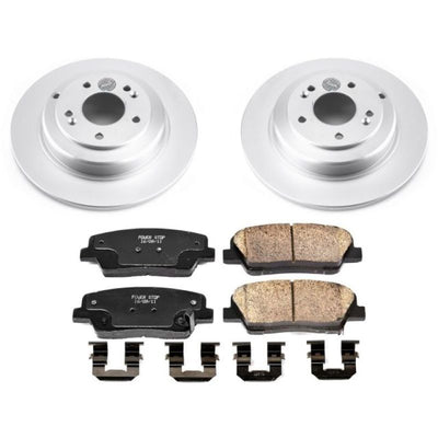 Power Stop 10-16 Hyundai Genesis Coupe Front & Rear Z17 Evolution Geomet Coated Brake Kit