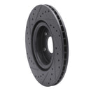 R1 07-10 Chevrolet HHR Front Right Drilled & Slotted Black Brake Rotor