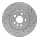 R1 17-19 Jaguar F-Pace Front Right Drilled & Slotted Geo-Carbon Rotor