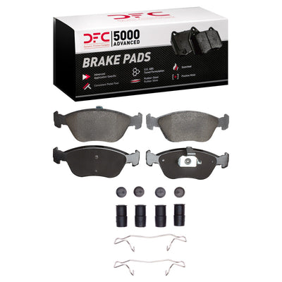 DFC 98-04 Volvo C70/V70/S70 Front 5000 Advanced Low Metallic Brake Pads and Hardware Kit