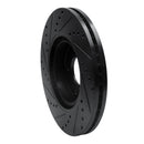 R1 12-16 Kia Sportage (USA/Canada) Front Right Drilled & Slotted Black Brake Rotor