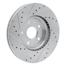 R1 10-25 Buick LaCrosse Front Drilled & Slotted Silver Brake Rotor Set