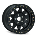 Dirty Life 9302 Roadkill 17x9/8x170 BP/-14mm Offset/130.8mm Hub Matte Black Wheel - Beadlock