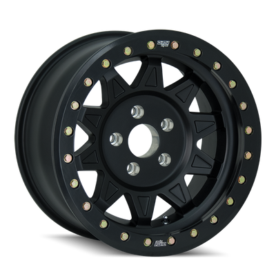 Dirty Life 9302 Roadkill 17x9/5x127 BP/-38mm Offset/71.5mm Hub Matte Black Wheel - Beadlock