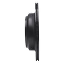 R1 05-12 Acura RL Rear Right Drilled & Slotted Black Brake Rotor