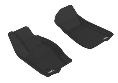 3D MAXpider 2005-2010 Jeep Grand Cherokee Kagu 1st & 2nd Row Floormats - Black