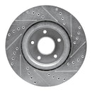 R1 14-19 Nissan X-Trail Front Drill & Slot Silver Rotors