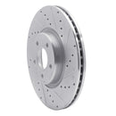 R1 04-19 Ford Escape Front Drilled & Slotted Silver Brake Rotor Set