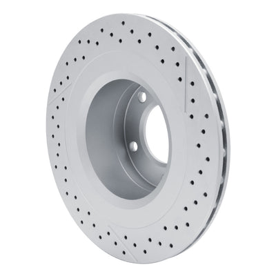 R1 13-18 Mercedes-Benz G63 AMG Rear Drilled & Slotted Carbon Coated Brake Rotor Set