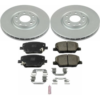 Power Stop 17-19 Jeep Compass Front & Rear Z17 Evolution Geomet Coated Brake Kit