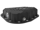 aFe POWER Pro Series Rear Diff Cover Black w/ Machined Fins Ford F-250/350 23-26 (Sterling 11.6)