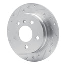 R1 06-11 Mercedes-Benz B200 Rear Left Drilled & Slotted Silver Brake Rotor