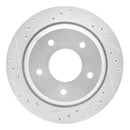 R1 94-96 Chevrolet Impala Front & Rear Drilled & Slotted Silver Brake Rotor Set