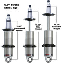 Ridetech Anodized HQ Coilover Shock Single Adjustable 6.9in Stroke / 2in Stud Mount - Single