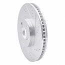R1 93-98 Toyota Supra Front Drilled & Slotted Silver Brake Rotor Set