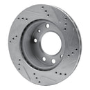 R1 02-06 Dodge Sprinter 2500 Front Left Drilled & Slotted Silver Brake Rotor