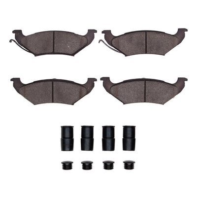 DFC 92-95 Ford Crown Victoria Rear 5000 Advanced Semi Metallic Brake Pads and Hardware Kit