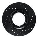 R1 71-83 Renault R15 Front Right Rear Right Drilled & Slotted Black Brake Rotor