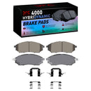 DFC 09-16 Renault Koleos Front Geospec Rotors w/4000 HybriDynamic Brake Pads w/Hardware