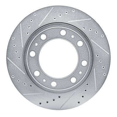 R1 19-25 Ram 4000 (Mexico) Rear Left Drilled & Slotted Silver Brake Rotor