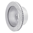 R1 00-02 Dodge Ram 4000 (Mexico) Rear Right Drilled & Slotted Silver Brake Rotor