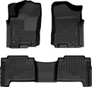 Husky Liners 08-15 Nissan Armada WeatherBeater Front & 2nd Row Floor Liners - Black