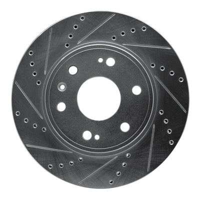 R1 09-20 Chevrolet TAHOE Front Left Drilled & Slotted Silver Brake Rotor