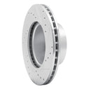 R1 76-77 BMW 320I (USA/Canada) Front Left Drilled & Slotted Silver Brake Rotor