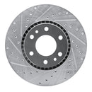 R1 02-09 Buick Rainier Front & Rear Drilled & Slotted Silver Brake Rotor Set