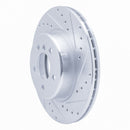 R1 11-16 BMW 528I Front Right Drilled & Slotted Silver Brake Rotor