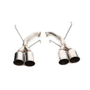 BLOX Racing 2022+ WRX Muffler Delete / Axle Back Single Wall 4in - Polished Tips