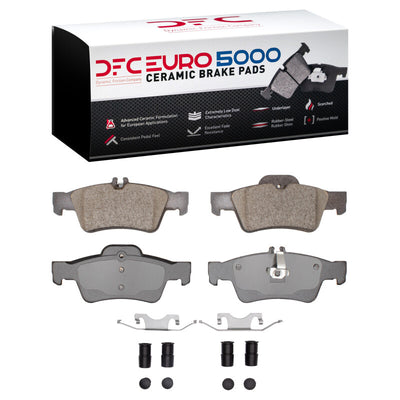 DFC 03-06 Mercedes-Benz SL500 Rear Geospec Rotors with Euro 5000 Ceramic Brake Pads w/Hardware