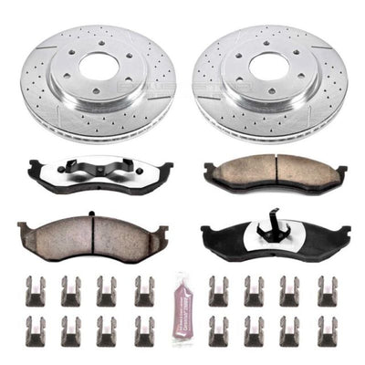 Power Stop 92-99 Jeep Cherokee Front & Rear Z36 Truck & Tow Brake Kit