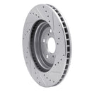 R1 04-09 Lexus RX330 Front & Rear Drilled & Slotted Silver Brake Rotor Set