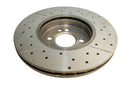 DBA 07-16 Mini Cooper S Front Drilled & Slotted Street Series Rotor