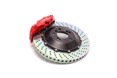 Dinan 06-10 BMW M5 Front Brake Kit - Red Calipers - Slotted
