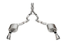 Corsa 24+ Ford Mustang GT Conv. Xtreme CatBack Ex. Sys. 3.0in Dual Rear Exit w/4.5in Pro Series Tip