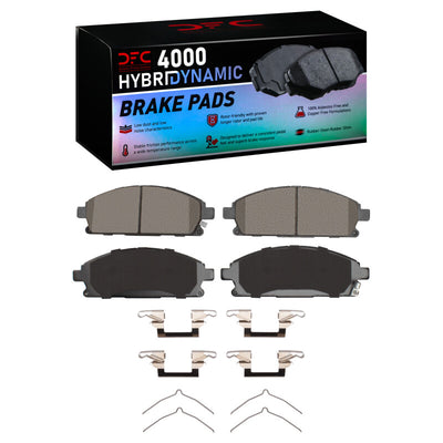 DFC 98-04 Infiniti QX4 Front Geospec Rotors w/4000 HybriDynamic Brake Pads w/Hardware