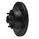 R1 68-73 Ford Mustang Front Left Drilled & Slotted Black Brake Rotor