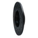 R1 15-25 Alfa Romeo Tonale Rear Right Drilled & Slotted Black Brake Rotor