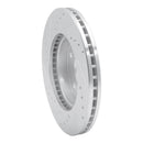 R1 99-02 Daewoo Leganza Front Right Drilled & Slotted Silver Brake Rotor