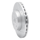 R1 16-23 Mercedes-Benz Metris Front Right Drilled & Slotted Silver Brake Rotor