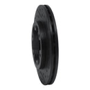 R1 83-85 Nissan 720 DATSUN Front Right Drilled & Slotted Black Brake Rotor