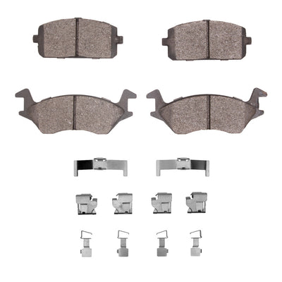 DFC 80-84 Toyota Starlet Front 5000 Advanced Semi Metallic Brake Pads and Hardware Kit